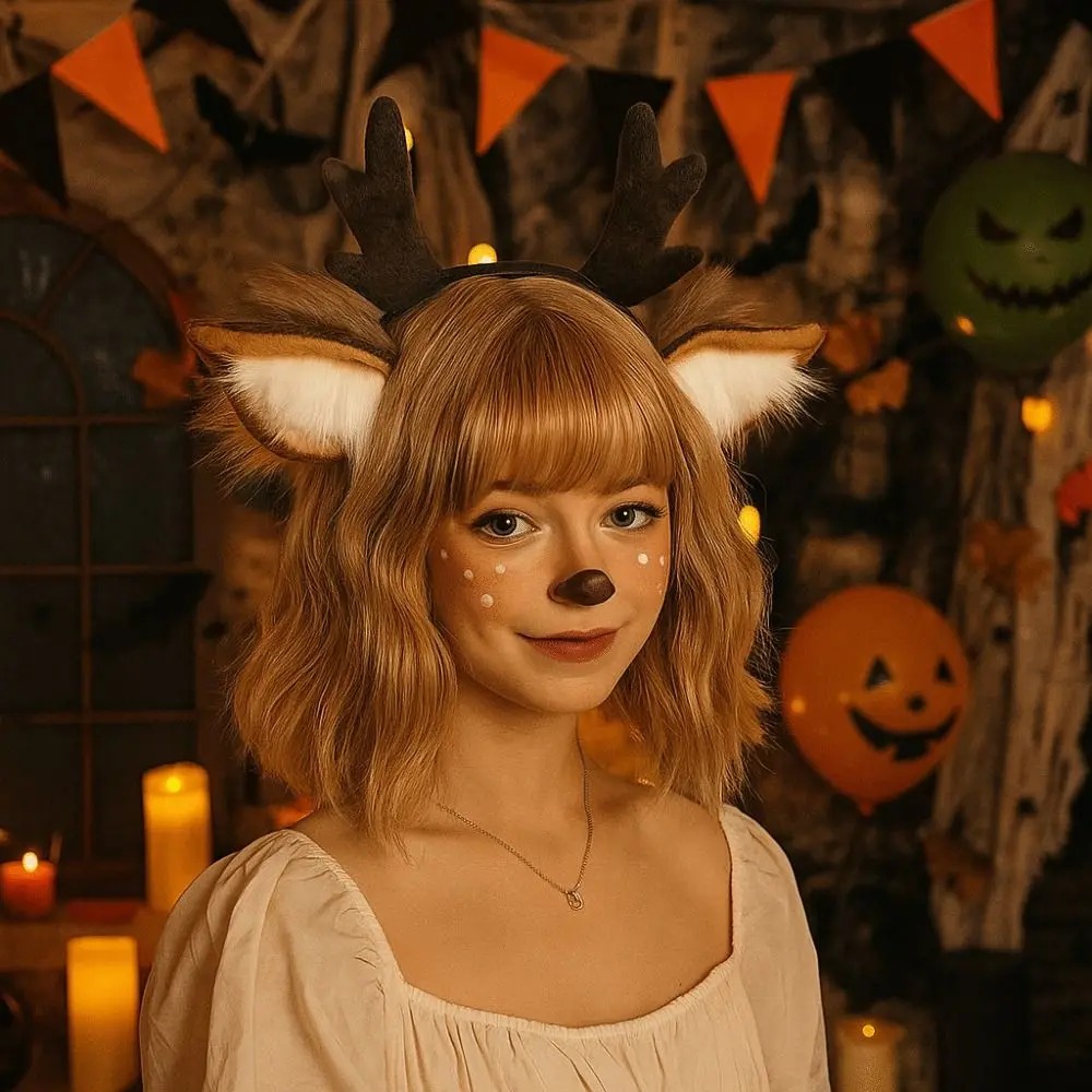 Пушистые оленьи уши и оленьи р – обзор и цена Reindeer Antlers Headband